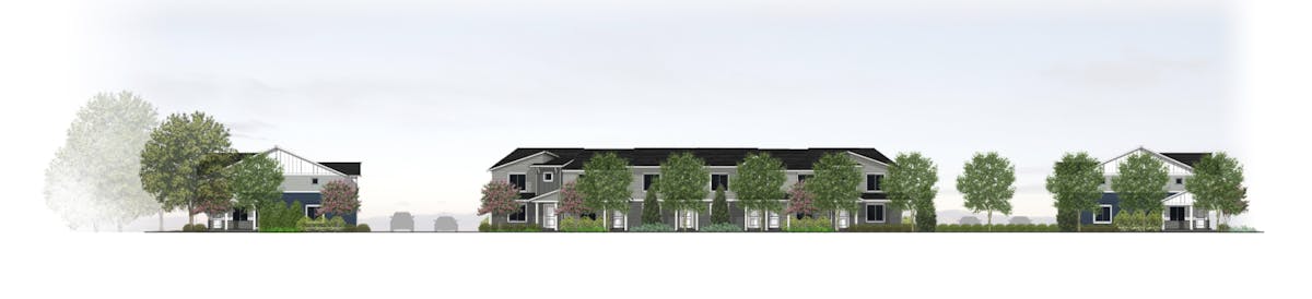Coffey Townhomes render