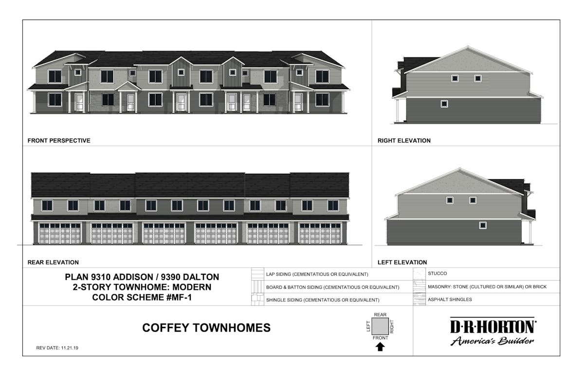 Coffey Townhomes elevation