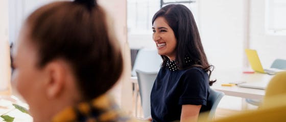 Women laughing